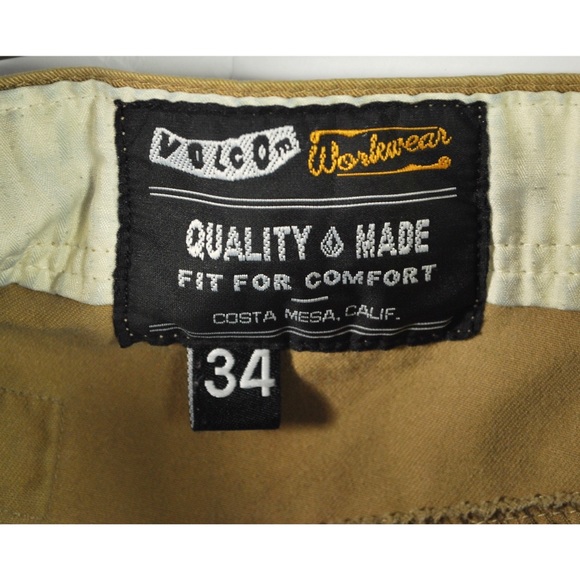 Volcom Tan Khaki Shorts Men’s Size 34 - Picture 3 of 4